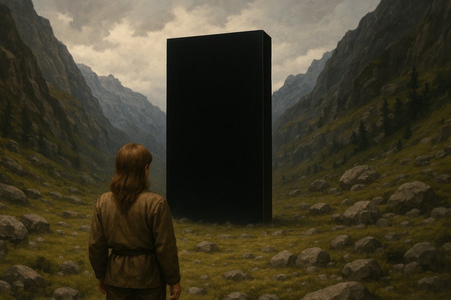 Gralak framf�r monoliten