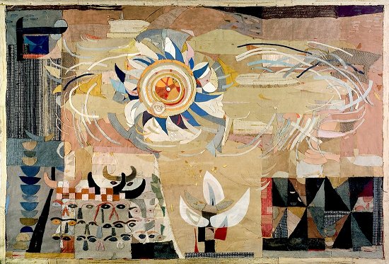 Karin Hellmans collage Solvagnen