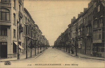 Postkort Avenue Milcamps