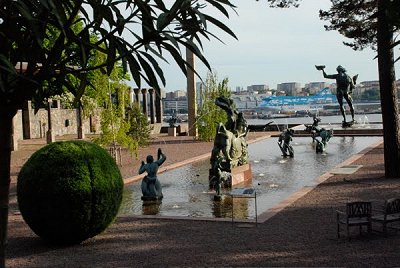 Del av Millesgrdens skulpturpark