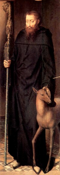 Saint-Giles tillsammans med sin hind