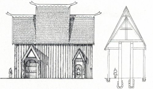 Rekonstruktion av templet i Uppkra