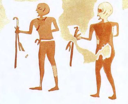 Tv mn frn Grav 100 i Hierakonpolis