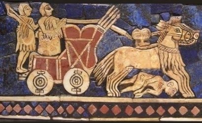 rekonstruerad sumerisk stridsvagn